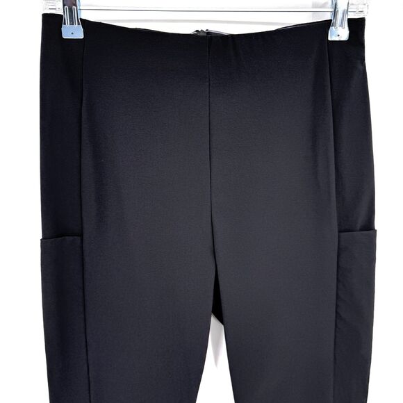 ATHLETA Wander Black High Rise Pull On Back Zip Slim Trouser Pants Size 8 - Picture 3 of 7